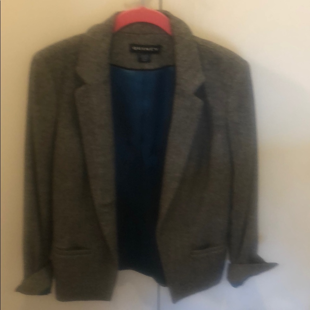 Quincy size 34 C / D wool gray blazer